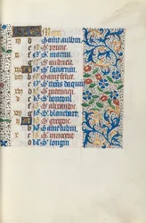 Book of Hours Use of Rouen: Fol. 3r, c. 1470
