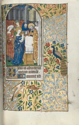 Book of Hours Use of Rouen: fol. 67r, Presentation of the Christ Child in the Temple