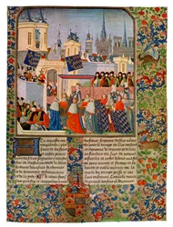 The Entry of Queen Isabella into Paris, c1385