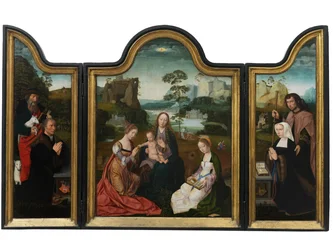Virgin and Child with St. Catherine and St. Barbara, c.1520-25
