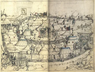 The Wagon Fort from the Medieval Housebook of Wolfegg Castle