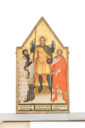 Saint Michael the Archangel, Bartholomew, Julian and the Donor, c.1360-1365