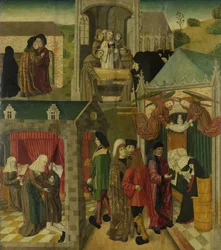 Saint Elizabeth of Hungary Tending the Sick in Marburg, Death of St Elizabeth, inner right wing of an altarpiece made for the Grote Kerk in Dordrecht
