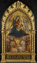 Virgin and Child with Angels and Four Saints, c. 1400-15