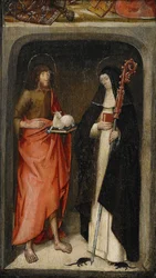 Saint John the Baptist and Saint Gertrude of Nivelles
