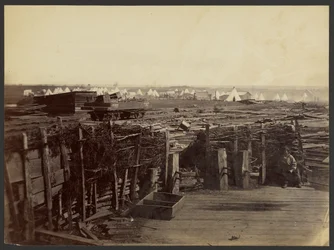 Fortifications, Manassas, Occupied by 13th Mass.
