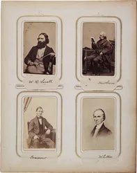 Album of 200 cartes de visite, most by Brady, c.1865