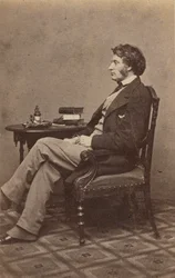Carte-de-visite Portrait of Charles Sumner