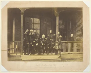 Lieutenant General Scott, General-in-Chief, U.S. Army and Staff, 1861