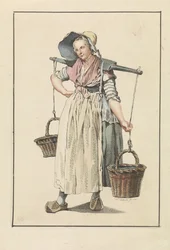 Peasant Woman with Two Baskets on a Yoke