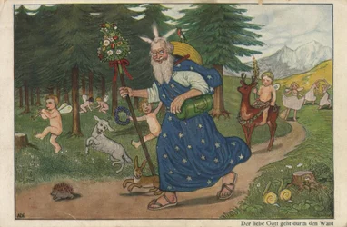 The Good Lord Walks Through the Forest