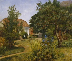 Summer Garden with House