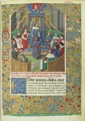 The Anabasis of Xenophon Translated by Claude de Seyssel: Dedication Scene, the Manuscript is Offered by the Translator to Louis XII