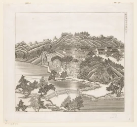 View of part of the imperial summer palace in Chengde (Jehol), China