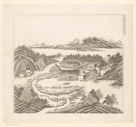 View of a Part of the Imperial Summer Palace in Chengde (Jehol), China