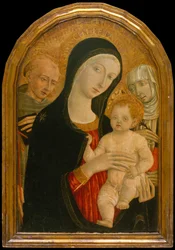Madonna and Child with Saints Francis and Catherine of Siena, about 1476-80