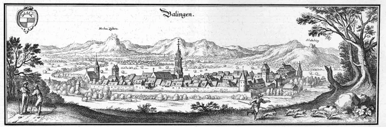 Balingen - Excerpt from Topographia Sueviae