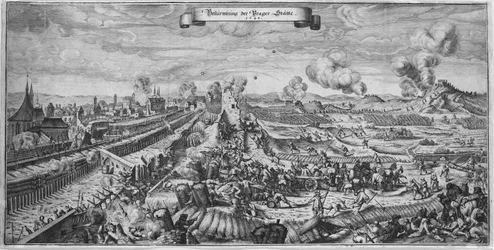 The Battle of Prague on October 1648