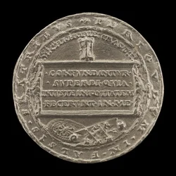 Hourglass on an Inscribed Tablet (reverse)