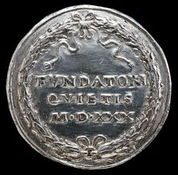 Inscription in a Wreath [reverse], 1530