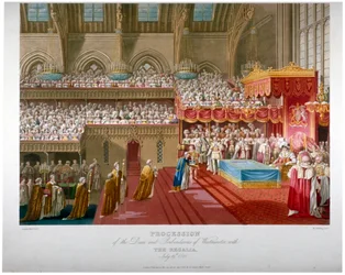 Coronation of King George IV, Westminster Hall, London, 1821