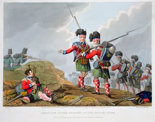 Highland troops at the Battle of Vimeiro, Peninsular War