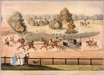 King George IV Riding Through Hyde Park, London, 1831
