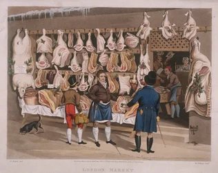 London Market, a Butcher