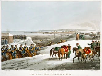 The Allies before Dantzic in Winter, 1818