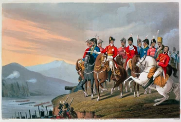 The Duke of Wellington and his Staff Crossing the Bidassoa and Entering France
