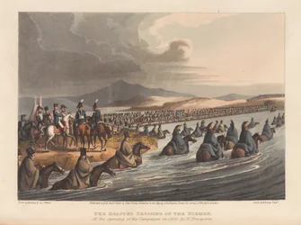 The crossing of the Niemen at the opening of the campaign in 1812