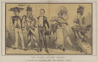 The Waste of the Period! or, A Plate of Fashions for the British Folly
