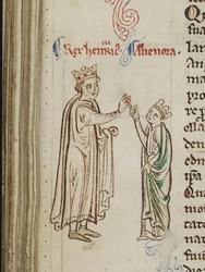 Marriage of Henry III and Eleanor of Provence from the Historia Anglorum, Chronica Majora