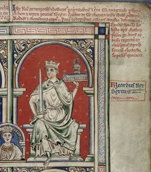 Richard I the Lionheart, from the Historia Anglorum, Chronica Majora