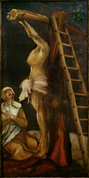 Christ on the Cross with Mourning Mary Magdalene