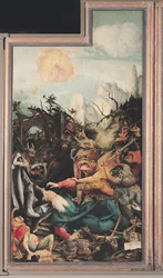 The Isenheim Altarpiece. Right wing: The Temptation of Saint Anthony