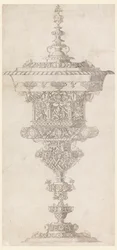 Standing Cup with Cover (from Novum opus cratero graphicum)