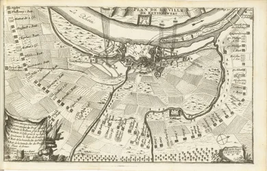 Siege of Kaiserswerth, 1702 Plan of the City of Kaiserswerth