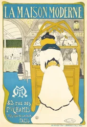 A poster advertising the Parisian art gallery La Maison Moderne, opened by Julius Meier-Graefe in 1899 (1898)
