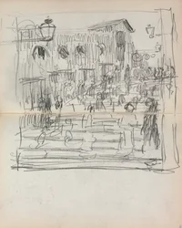 Italian Sketchbook: Bridge with Figures