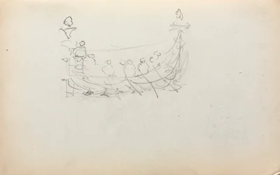 Italian Sketchbook: Venetian Boat page 29, 1898-1899