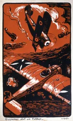 Georges Guynemer shooting down a German Fokker