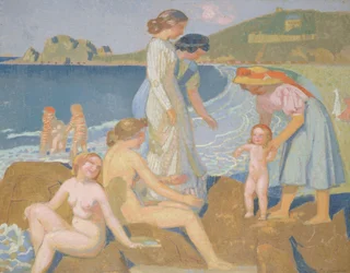 Baigneuses à Perros-Guirec, ca. 1909-1912