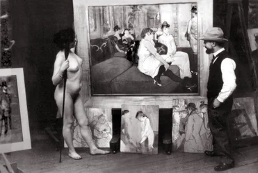 Henri de Toulouse-Lautrec in His Studio