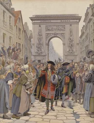 Boufflers During the Winter of 1709, Calming a Disturbance