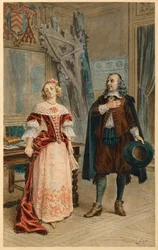 Corneille writes Pulcherie (illustration)