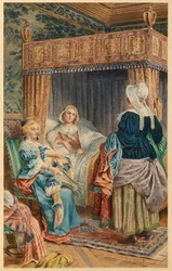Madeleine Bejart very ill (illustration)