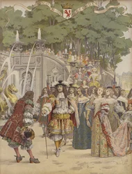 Nicolas Fouquet Receiving King Louis XIV at Vaux