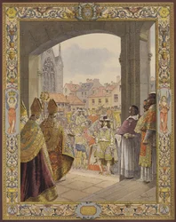 Proclamation of the Majority of King Louis XIV, the Arrival at Sainte-Chapelle
