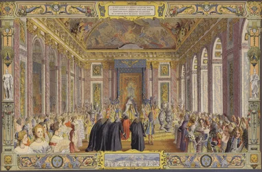 Reception of the Doge of Genoa, in La Galerie des Glaces, Versailles